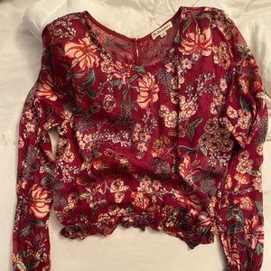 RARE for love and lemons long sleeve blouse!